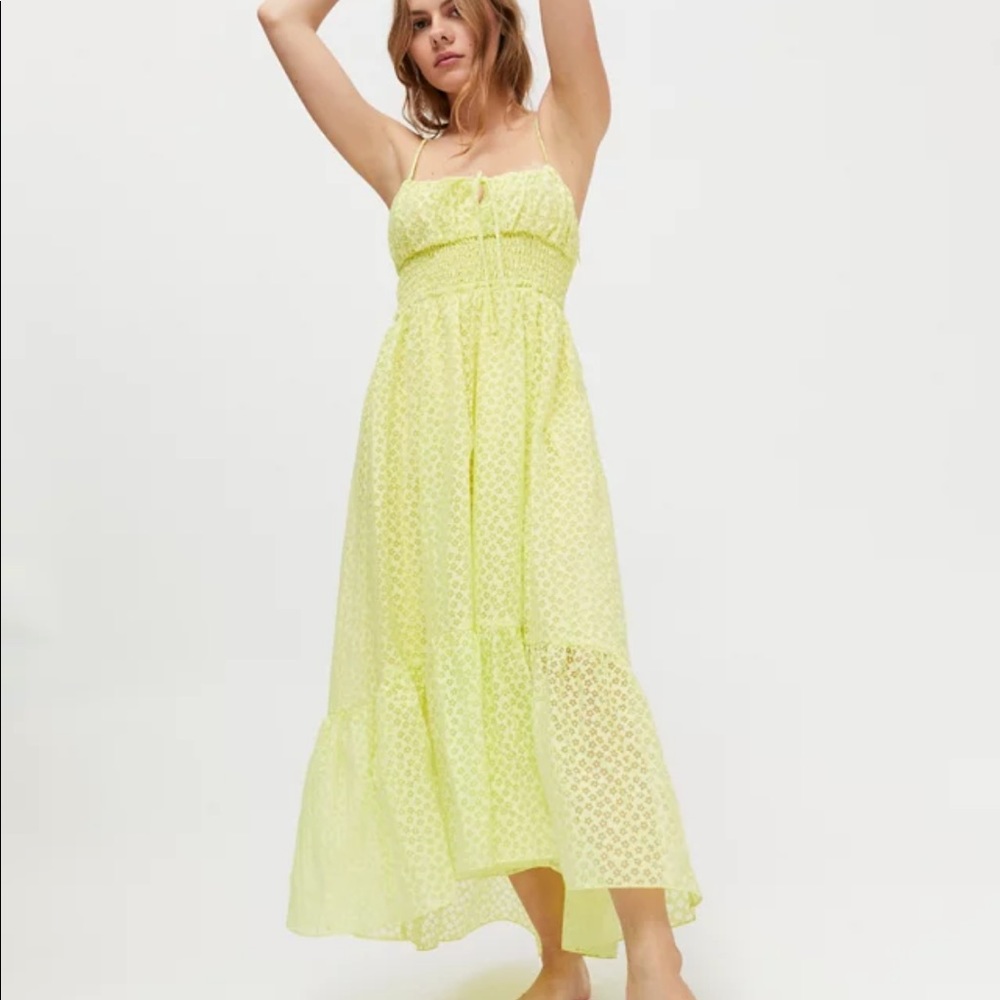 Urban Outfitters Reina Semi-Sheer Maxi Dress
